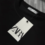 CAMISETA BÁSICA ZARA ( PRETO )
