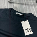 CAMISETA BÁSICA ZARA ( AZUL MARINHO )