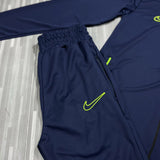 CONJUNTO NIKE DRI-FIT ( AZUL c/ VERDE NEON )