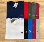 Kit 15 Camisetas Masculinas Premium em Malha Peruana
