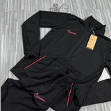 CONJUNTO NIKE DRI-FIT 21 ( PRETO c/ ROSA )