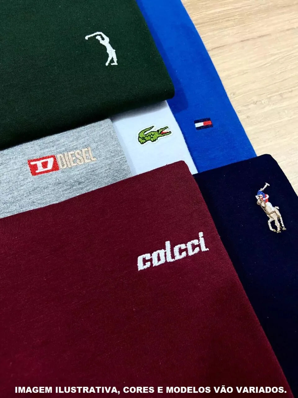 Kit 6 Camisetas Masculinas Premium - Malha Peruana