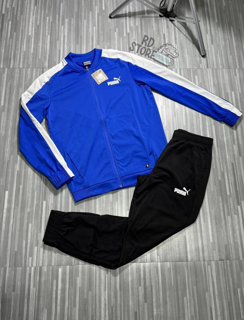 CONJUNTO PUMA 2024 ( AZUL C/ BRANCO )