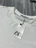 CAMISETA BÁSICA ZARA ( OFF-WHITE )