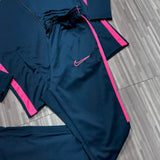 CONJUNTO NIKE DRI-FIT 2025 ( AZUL c/ ROSA )