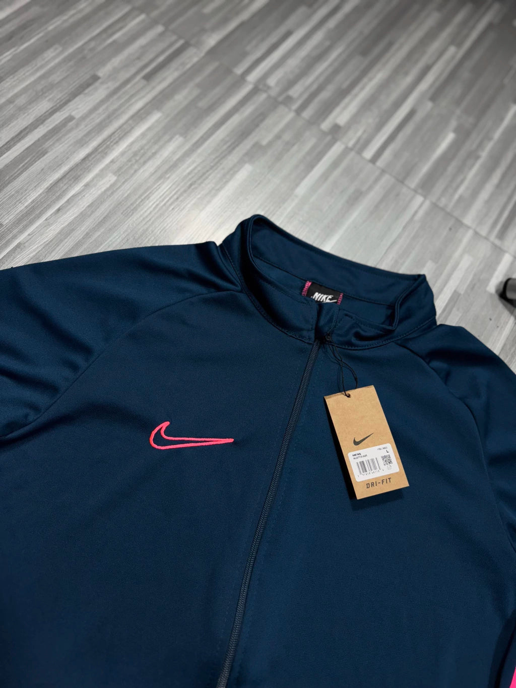 CONJUNTO NIKE DRI-FIT 2025 ( AZUL c/ ROSA )