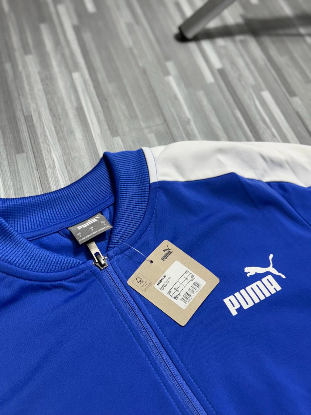 CONJUNTO PUMA 2024 ( AZUL C/ BRANCO )